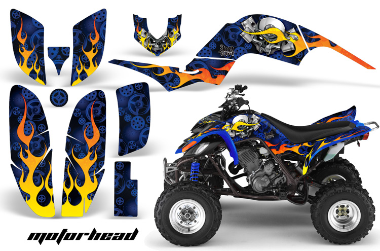 Yamaha Raptor 660 Motorhead Blue Design